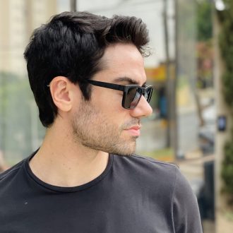 safine com br oculos 3 em 1 clip on masculino retangular preto marcos 7
