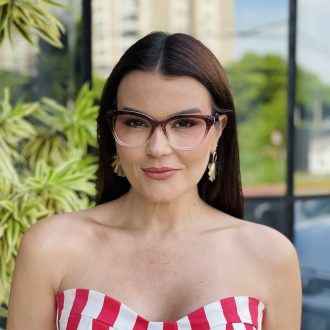 safine com br oculos de grau feminino gatinho marrom degrade polly 1