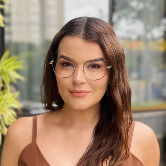 safine com br oculos de grau feminino gatinho preto e dourado julia 1