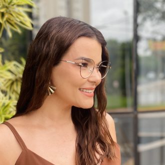 safine com br oculos de grau feminino gatinho preto e dourado julia 2