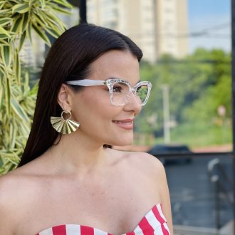 safine com br oculos de grau feminino gatinho transparente polly 2