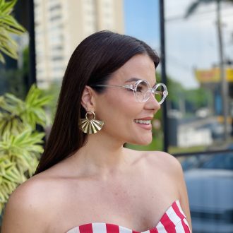safine com br oculos de grau feminino oval transparente milla 2