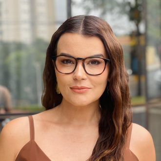 safine com br oculos de grau feminino quadrado rajado carla