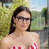 safine com br oculos de grau feminino redondo azul joice 3