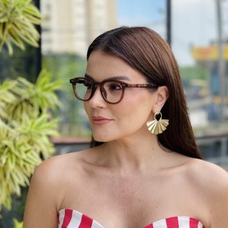 safine com br oculos de grau feminino redondo marrom joice