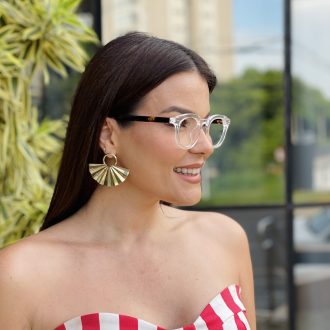 safine com br oculos de grau feminino redondo transparente joice
