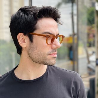 safine com br oculos de grau masculino redondo caramelo dante 2