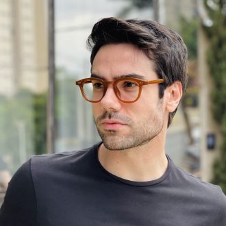 safine com br oculos de grau masculino redondo caramelo dante 3