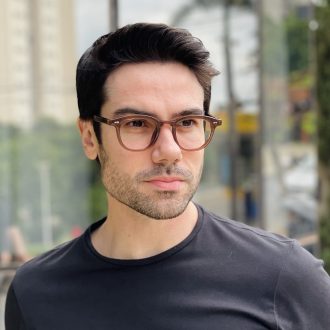 safine com br oculos de grau masculino redondo marrom dante 1
