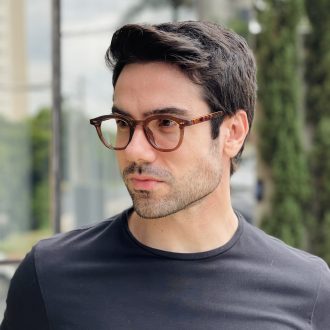 safine com br oculos de grau masculino redondo marrom dante 3