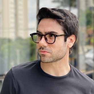 safine com br oculos de grau masculino redondo rajado dante 3
