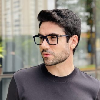 safine com br oculos de grau masculino retangular azul eduardo 3