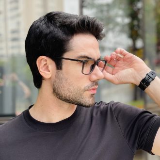 safine com br oculos de grau masculino retangular cinza eduardo 10