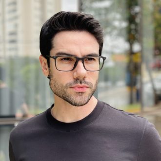 safine com br oculos de grau masculino retangular cinza eduardo 9