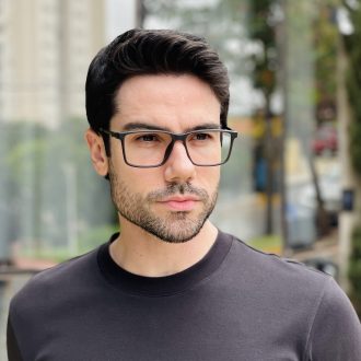 safine com br oculos de grau masculino retangular cinza lucas 1