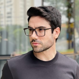 safine com br oculos de grau masculino retangular marrom lucas 3