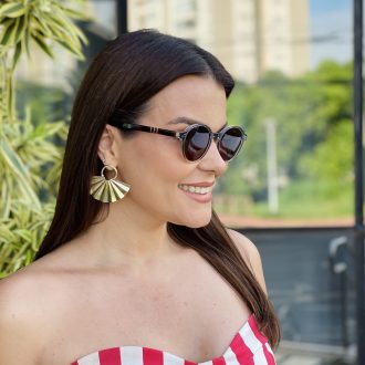safine com br oculos de sol feminino redondo cinza e marrom dani 3