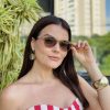 safine com br oculos de sol feminino redondo marrom transparente dani 3