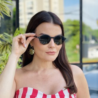 safine com br oculos de sol feminino redondo preto e tartaruga dani 1
