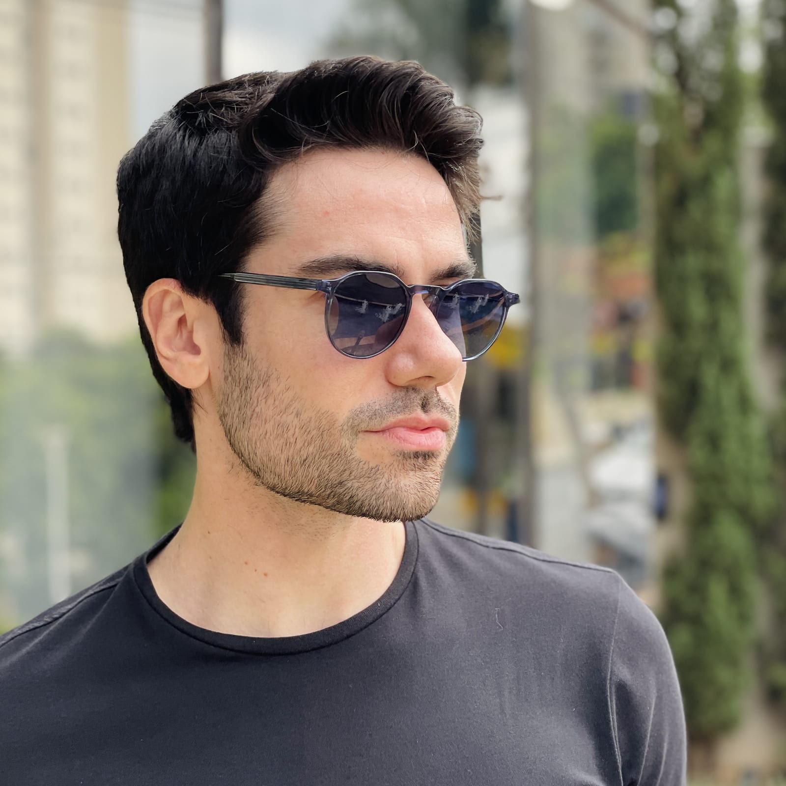 safine com br oculos de sol masculino redondo azul matteo 1 safine com br oculos de sol masculino redondo azul matteo 1
