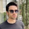 safine com br oculos de sol masculino redondo azul matteo