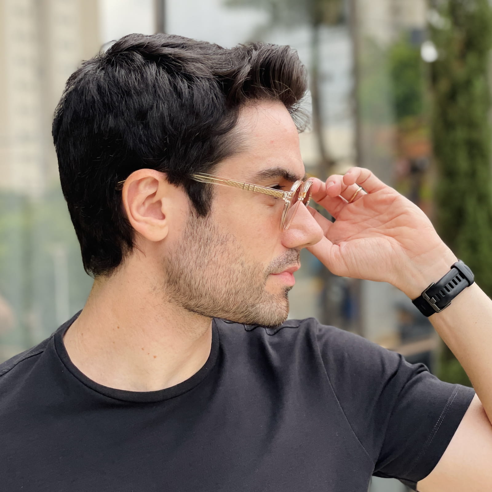 safine com br oculos de sol masculino redondo champanhe fernando 2 safine com br oculos de sol masculino redondo champanhe fernando 2