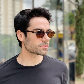 safine com br oculos de sol masculino redondo cinza e marrom fernando 1