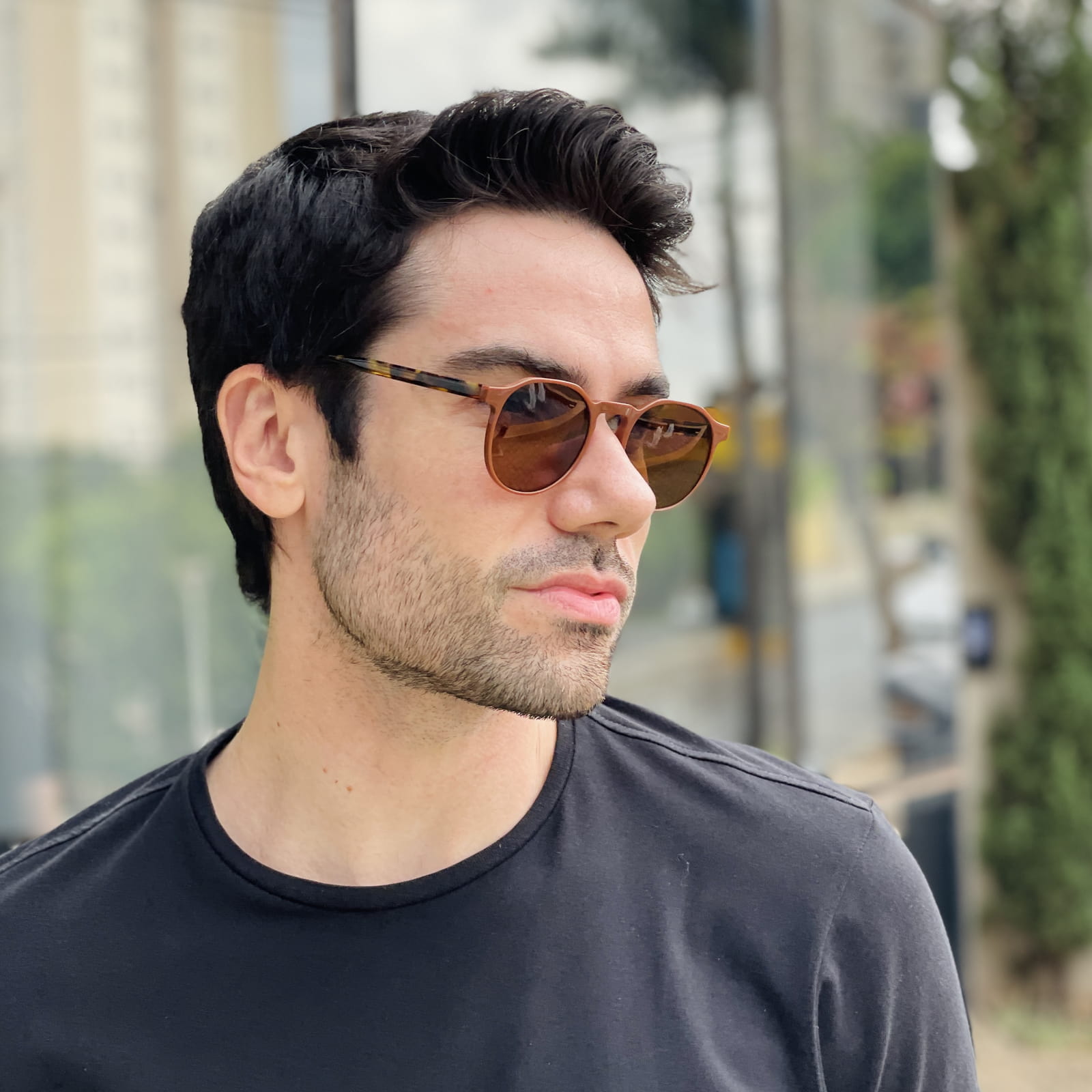 safine com br oculos de sol masculino redondo marrom matteo 1 safine com br oculos de sol masculino redondo marrom matteo 1