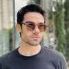 safine com br oculos de sol masculino redondo marrom matteo