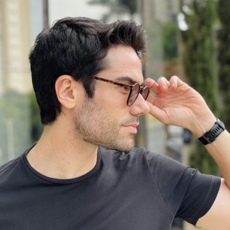 safine com br oculos de sol masculino redondo preto e marrom matteo 2