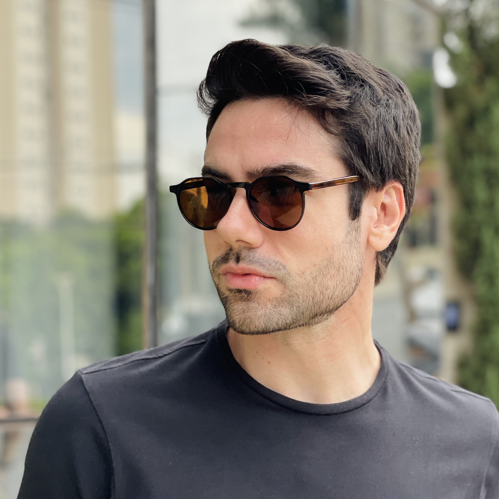 safine com br oculos de sol masculino redondo preto e marrom matteo 3 safine com br oculos de sol masculino redondo preto e marrom matteo 3