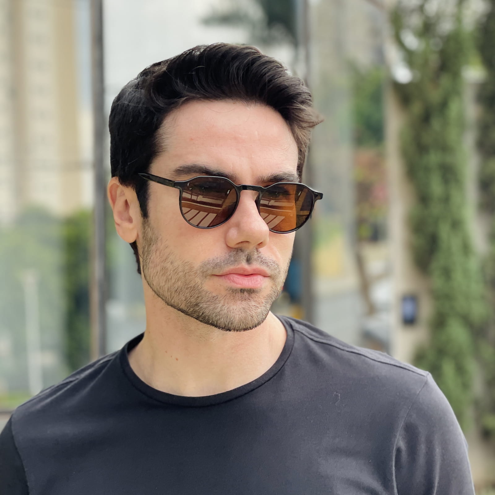 safine com br oculos de sol masculino redondo preto e marrom matteo safine com br oculos de sol masculino redondo preto e marrom matteo