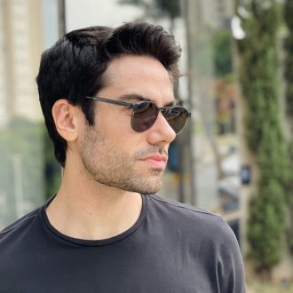 safine com br oculos de sol masculino redondo verde matteo 2