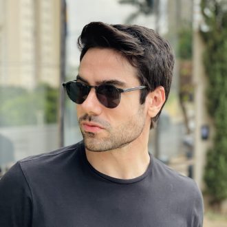 safine com br oculos de sol masculino redondo verde matteo 4