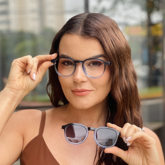 safine com br oculos feminino 2 em 1 clip on redondo azul natalia 5