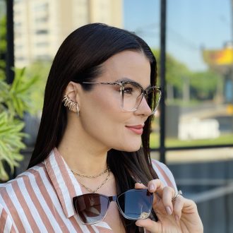 safine com br oculos 2 em 1 clip on gatinho marrom degrade ana 2