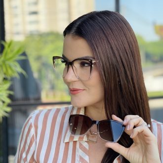 safine com br oculos 2 em 1 clip on gatinho marrom degrade ana