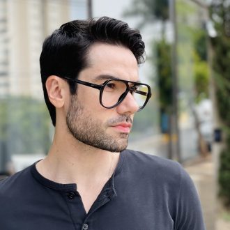 safine com br oculos de grau masculino aviador preto nicolas 2 0 2
