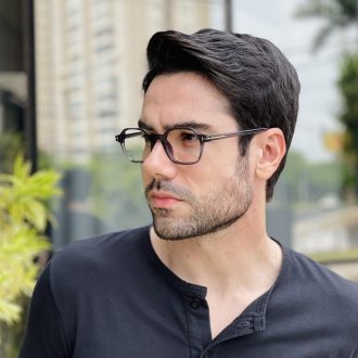 safine com br oculos de grau masculino quadrado cinza tom 2 0 3