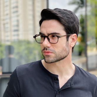 safine com br oculos de grau masculino quadrado marrom tom 2 0 3