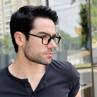 safine com br oculos de grau masculino quadrado preto tom 2 0 2