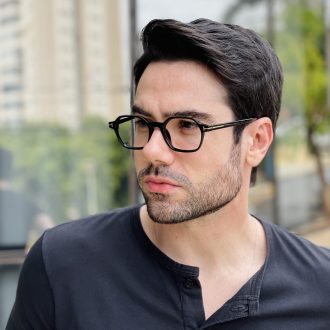 safine com br oculos de grau masculino quadrado preto tom 2 0 3