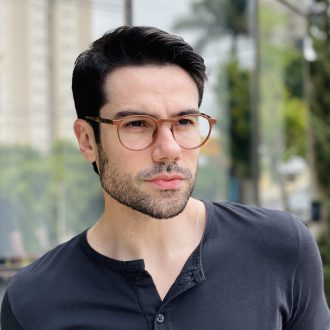 safine com br oculos de grau masculino redondo marrom matteo 2 0 1