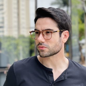safine com br oculos de grau masculino redondo marrom matteo 2 0 3