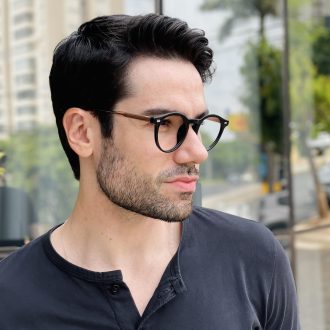safine com br oculos de grau masculino redondo preto e marrom caue 2 0 2