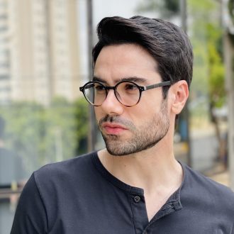 safine com br oculos de grau masculino redondo preto e tartaruga fernando 2 0 3