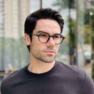 safine com br oculos de grau masculino redondo preto fernando 2 0 5