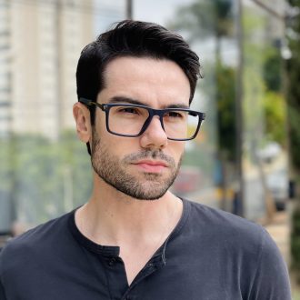 safine com br oculos de grau masculino retangular azul bruno 1