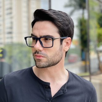 safine com br oculos de grau masculino retangular azul bruno 3