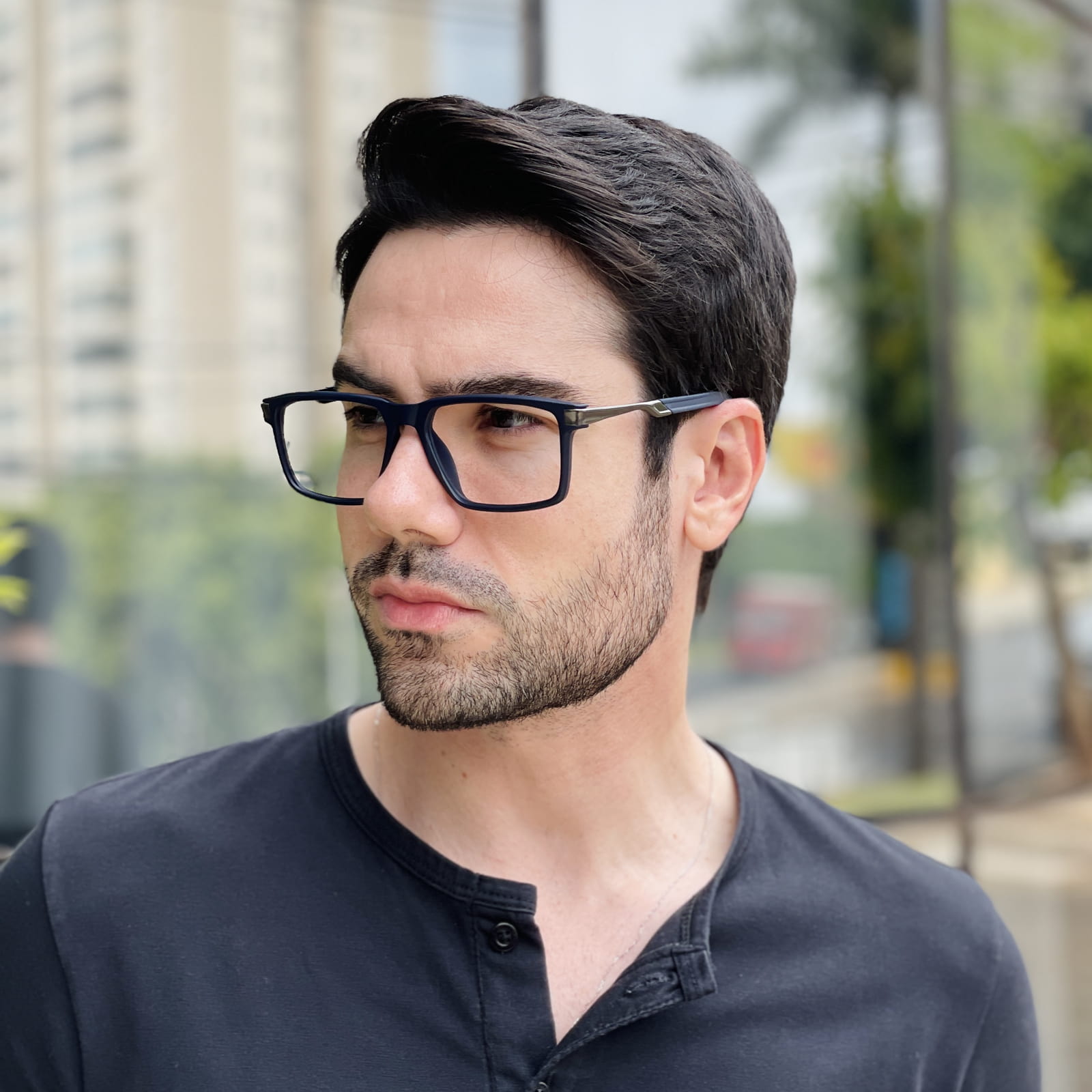safine com br oculos de grau masculino retangular azul bruno 3 safine com br oculos de grau masculino retangular azul bruno 3